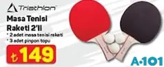 TRİATHLON MASA TENİSİ RAKETİ 2'Lİ